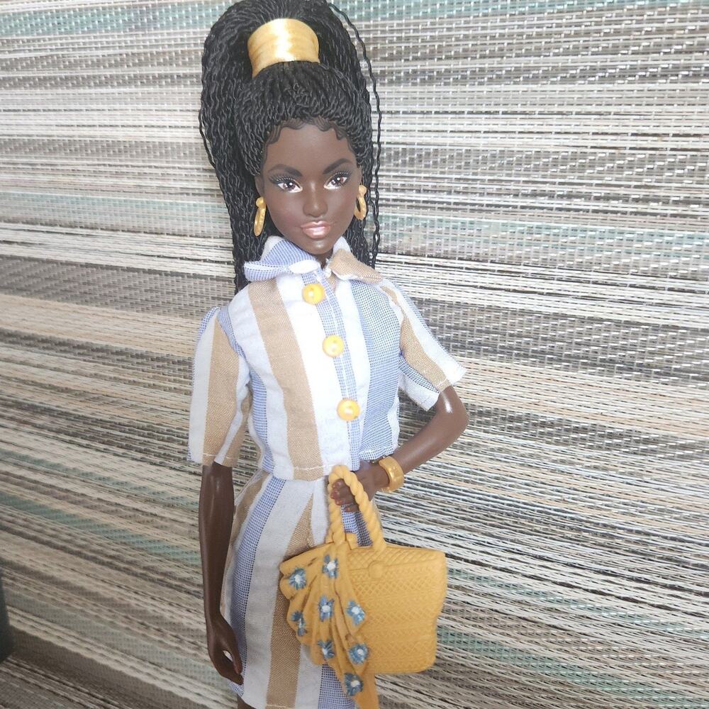 Custom aa barbie model muse styled in modern fashion